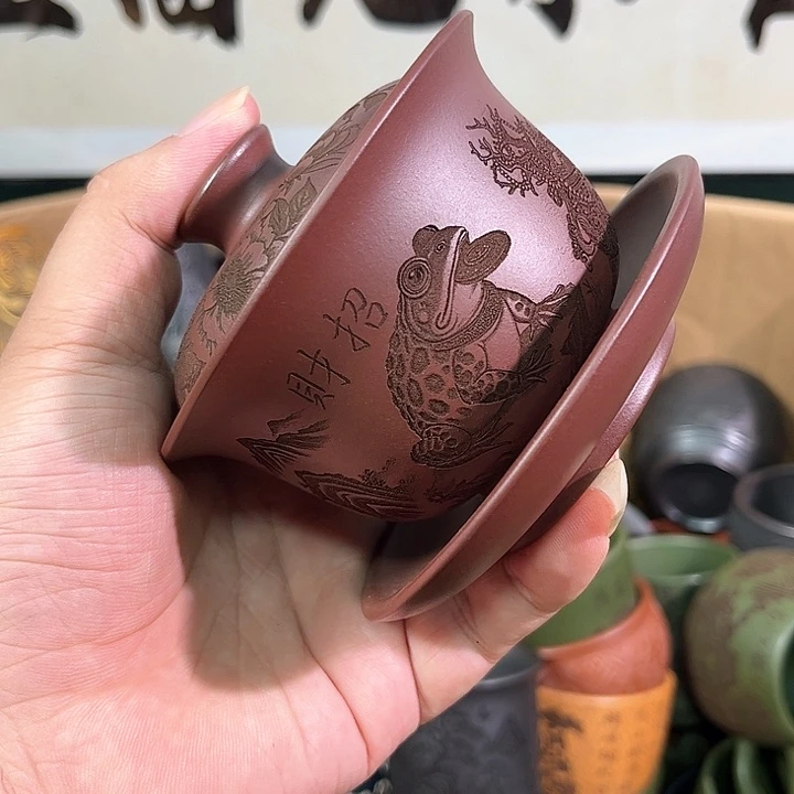茶杯紫砂全手工紫砂主人杯