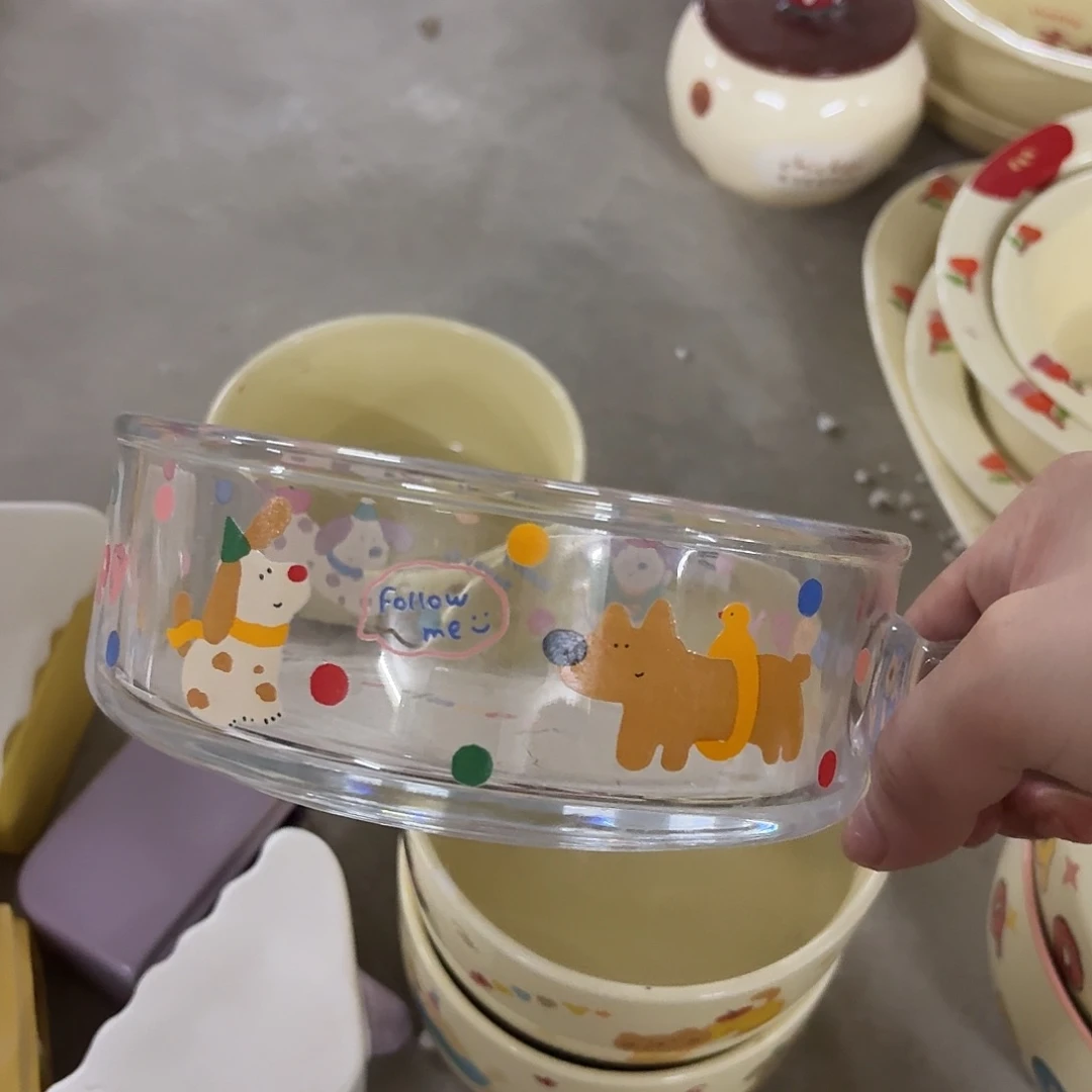 搪瓷微瑕狗手柄一个