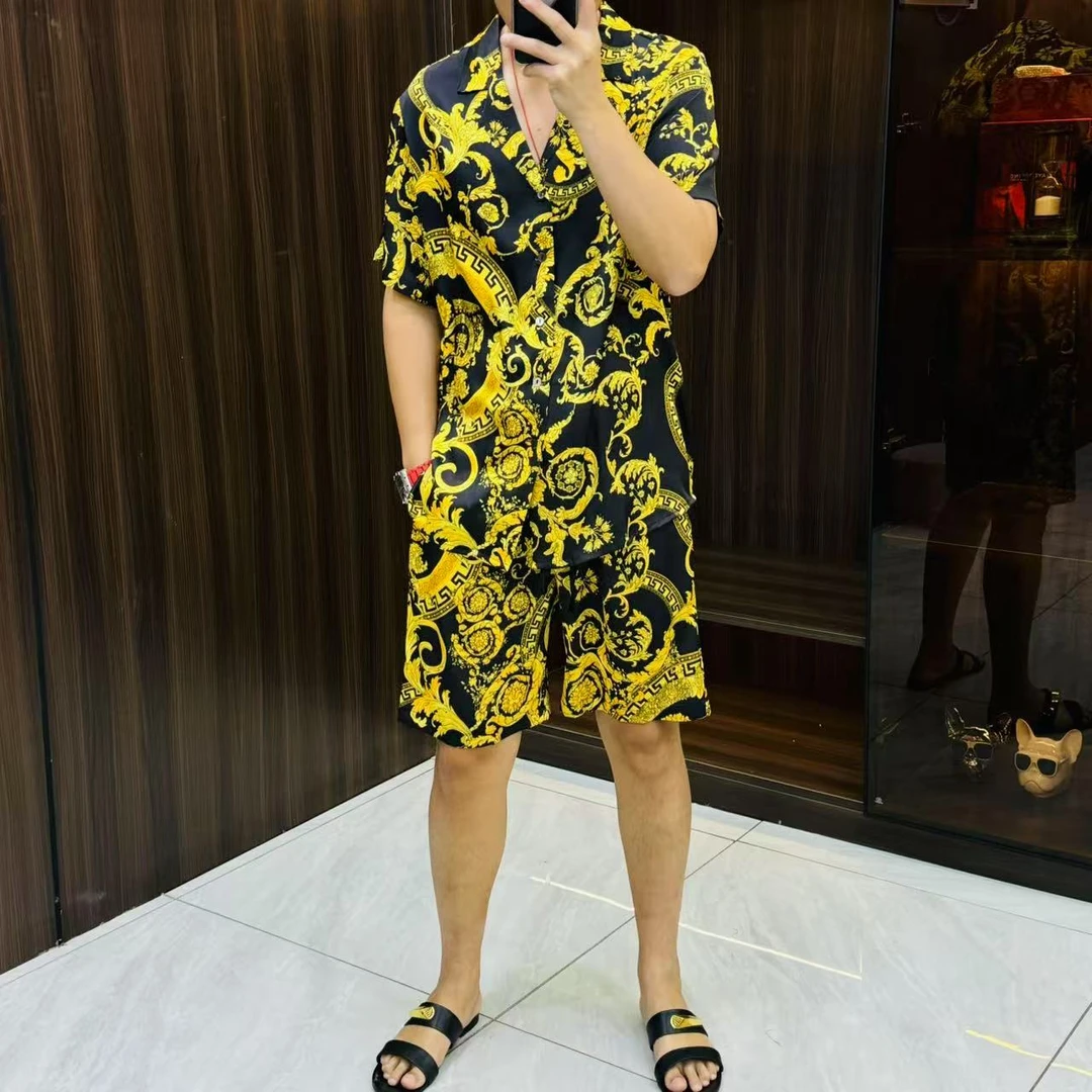 【6917-22】可外穿舒适时尚套装男士时尚休闲轻薄透气