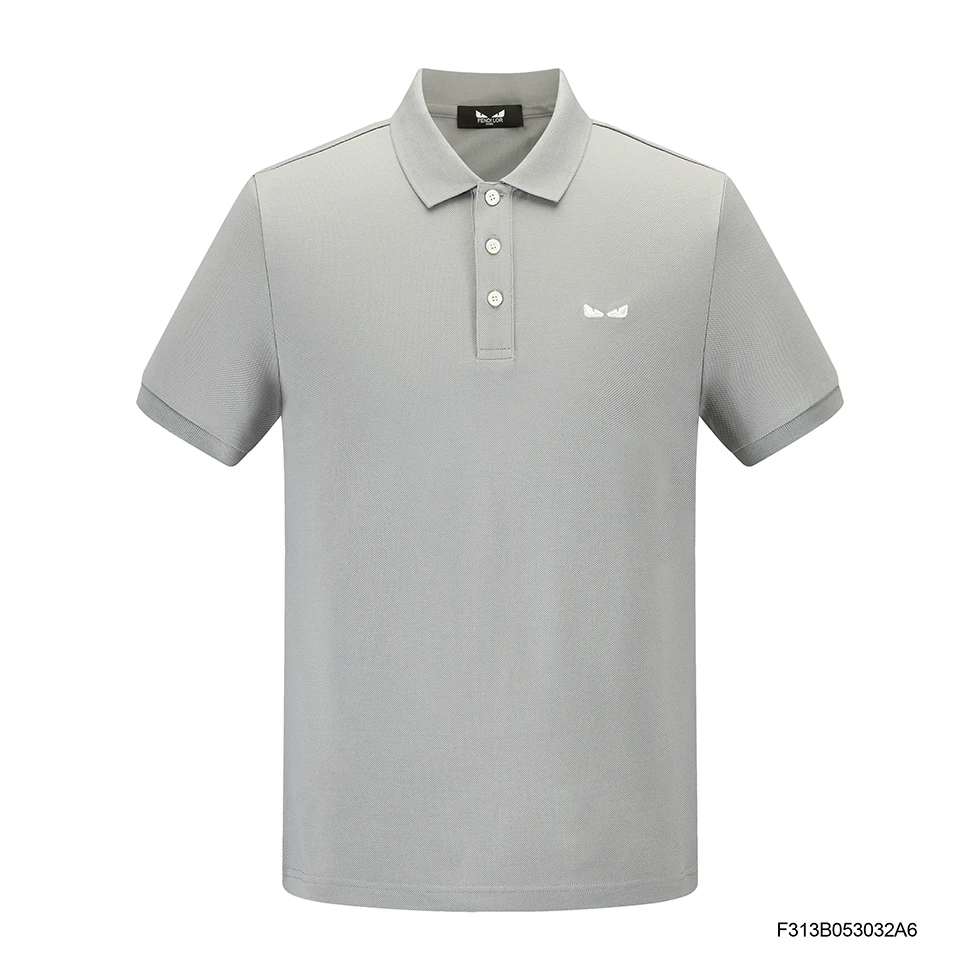 FENDILOR小怪兽夏季POLO衫简约时尚眼睛百搭男上衣  F313B053032A
