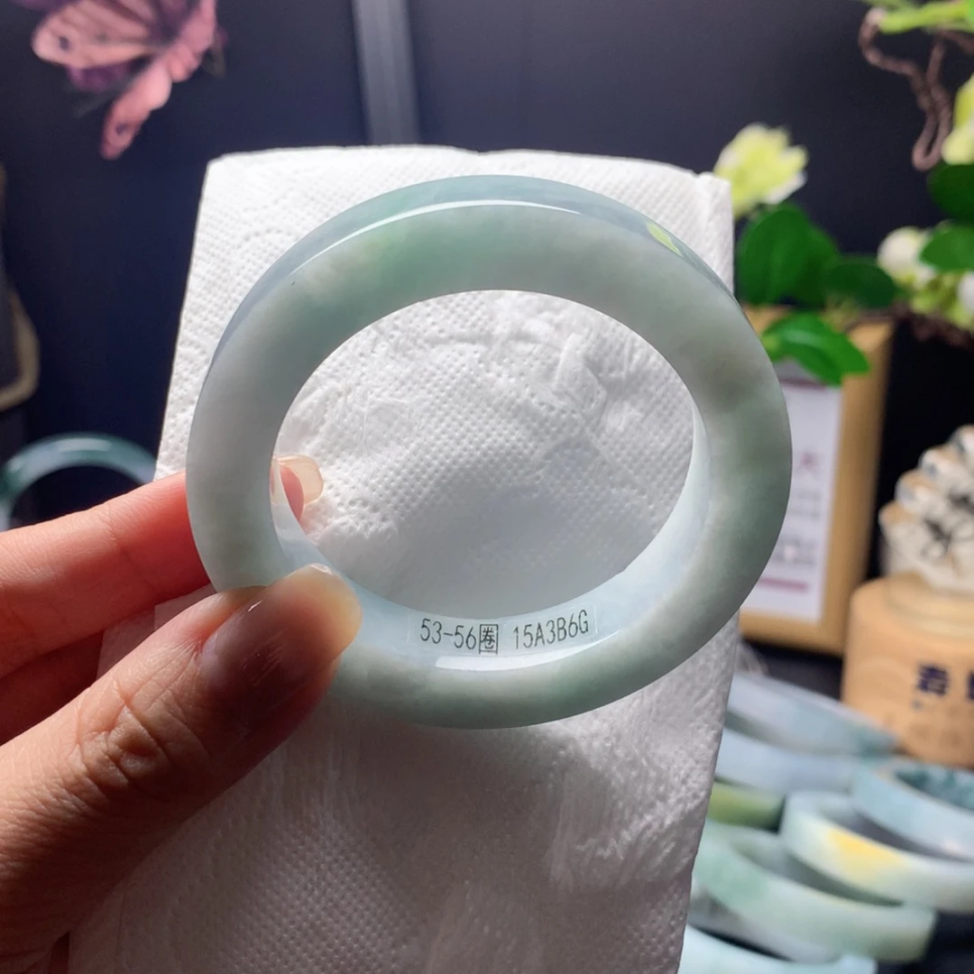 定制翡翠未镶嵌翡翠手镯51-56