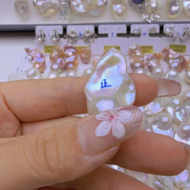 鱼***喵未镶嵌颈饰淡水珍珠