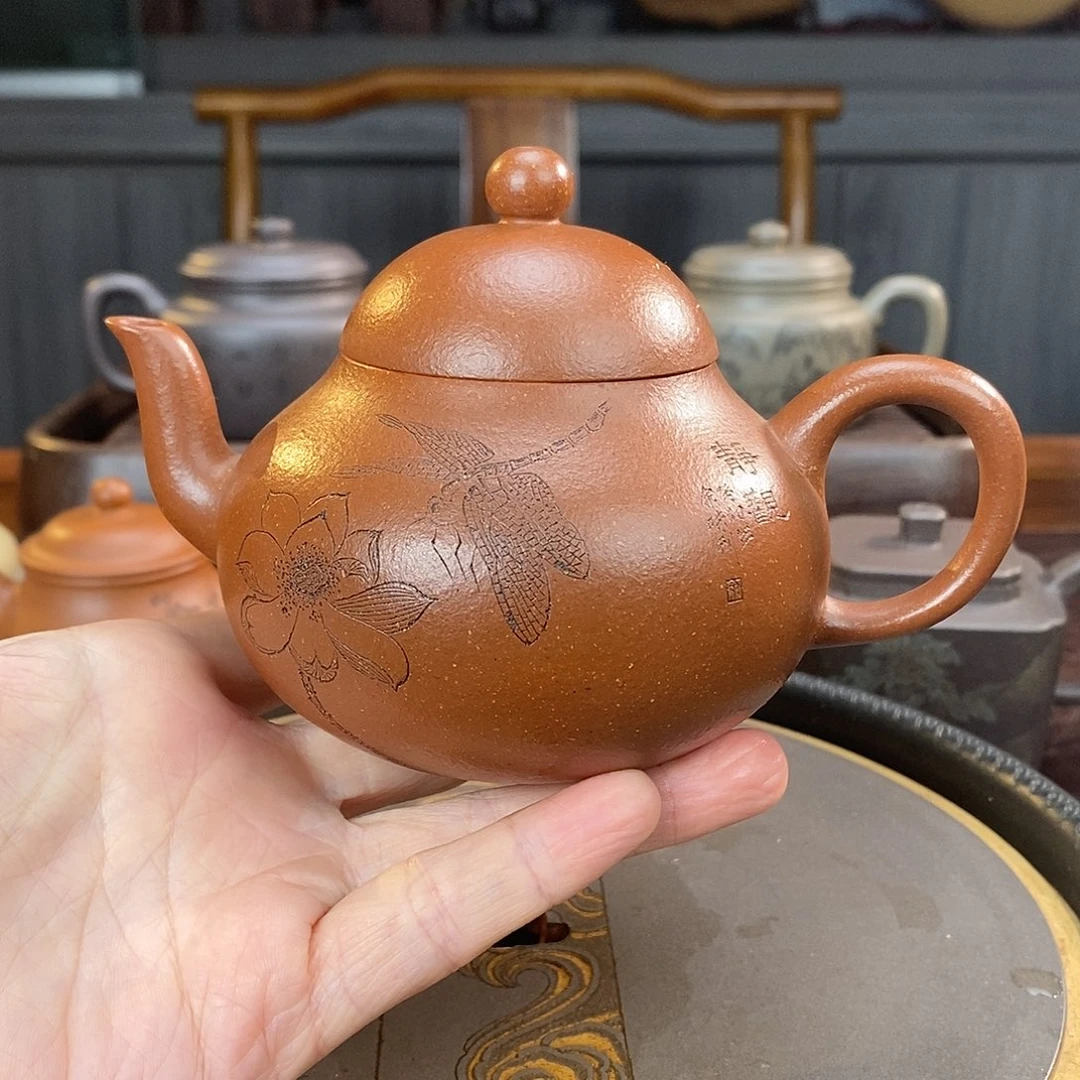 向***发壶红泥宝山红降坡梨型