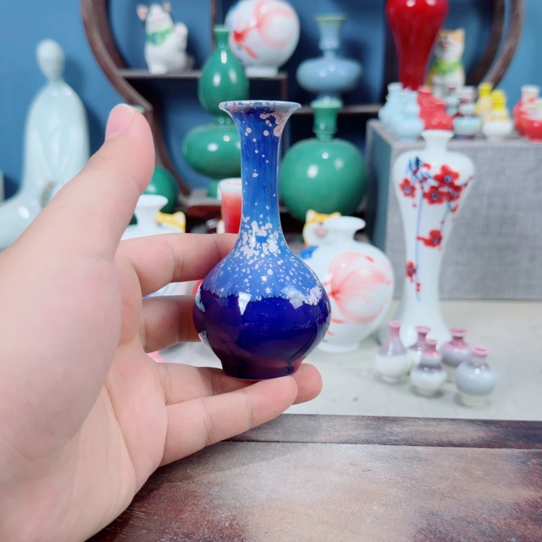陶瓷手工小花器摆件