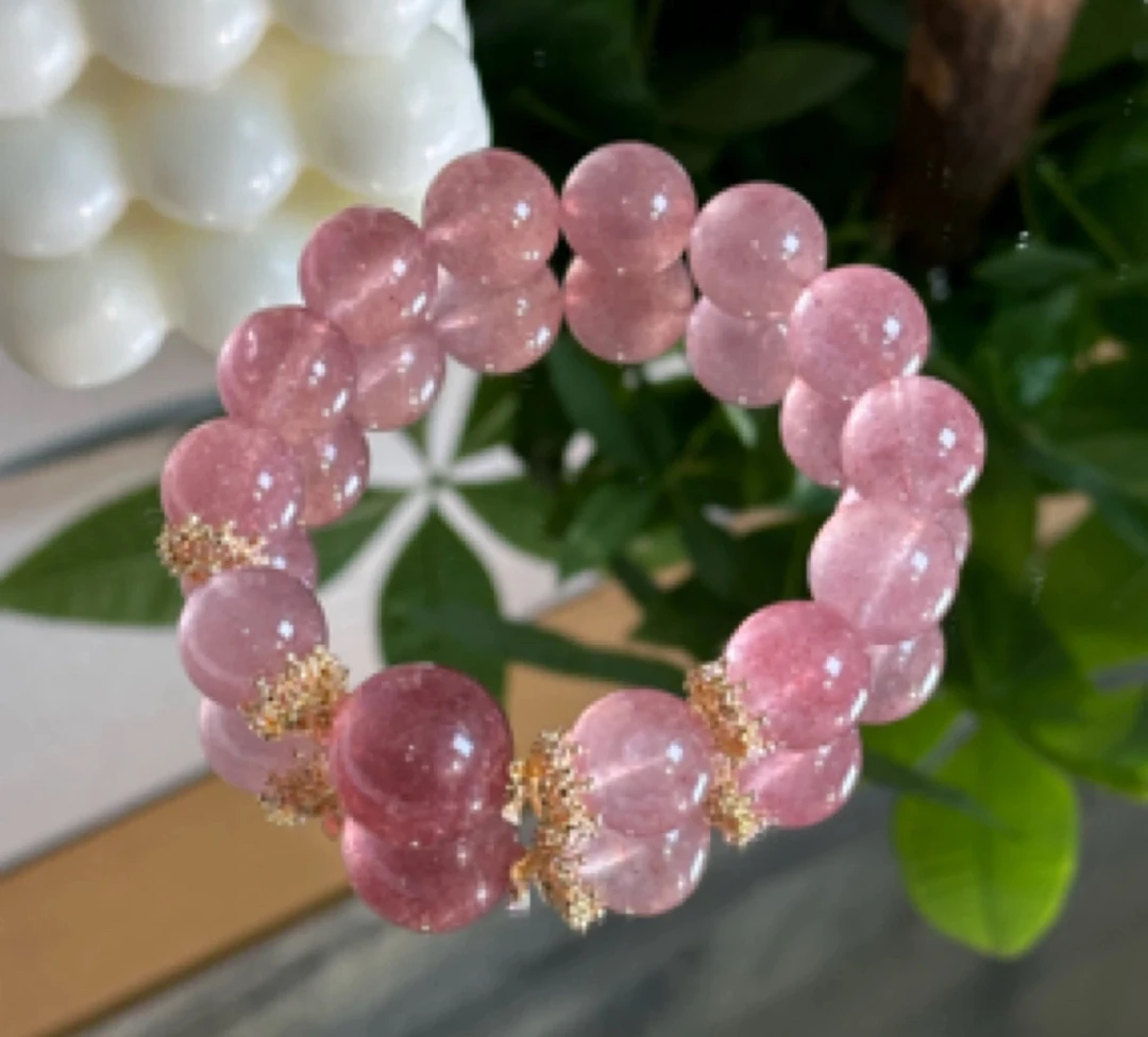 草莓晶设计款星光草莓DIY手串