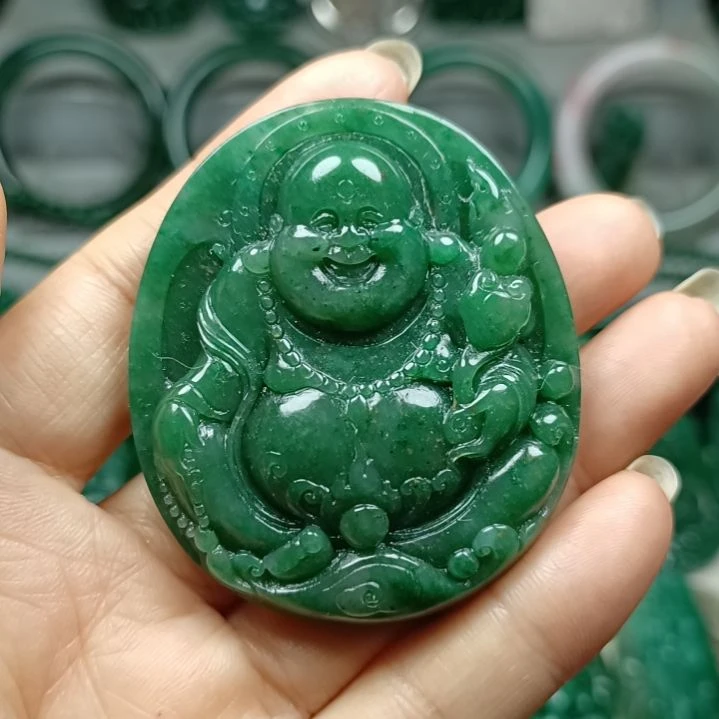 独山玉佛公未镶嵌