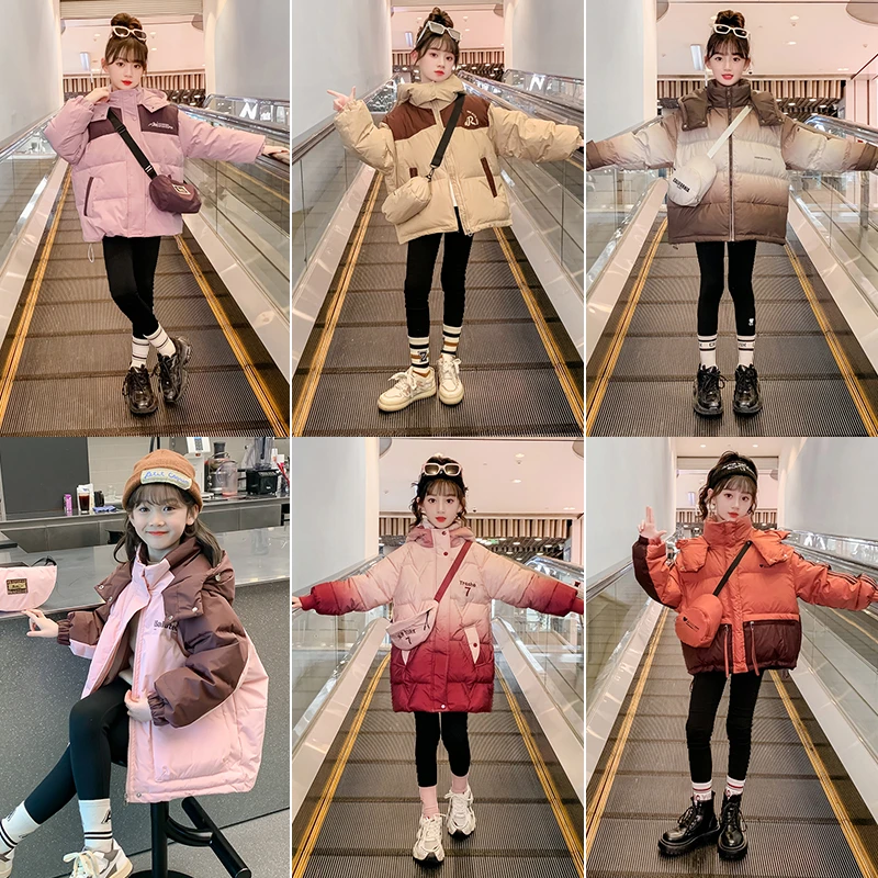 清仓女童棉服冬装2024新款儿童棉服女孩加厚棉袄外套MF-20346