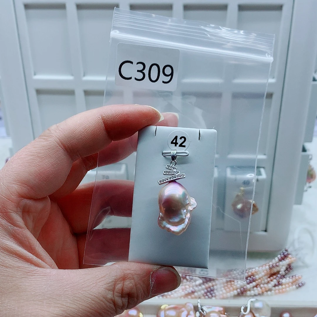 吊坠(不含链)淡水珍珠合金