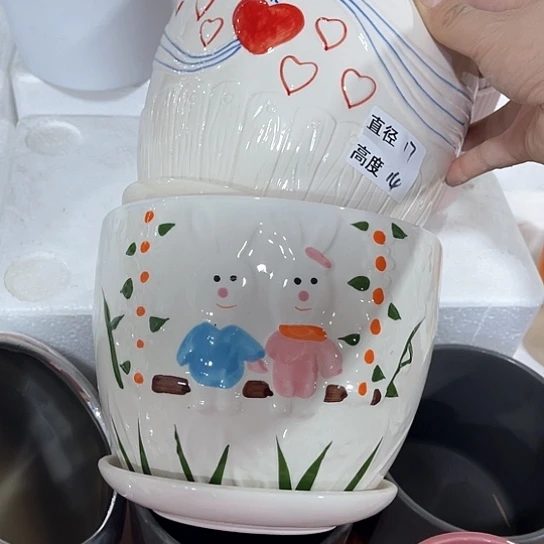 多肉绿植陶瓷花盆9.9包邮