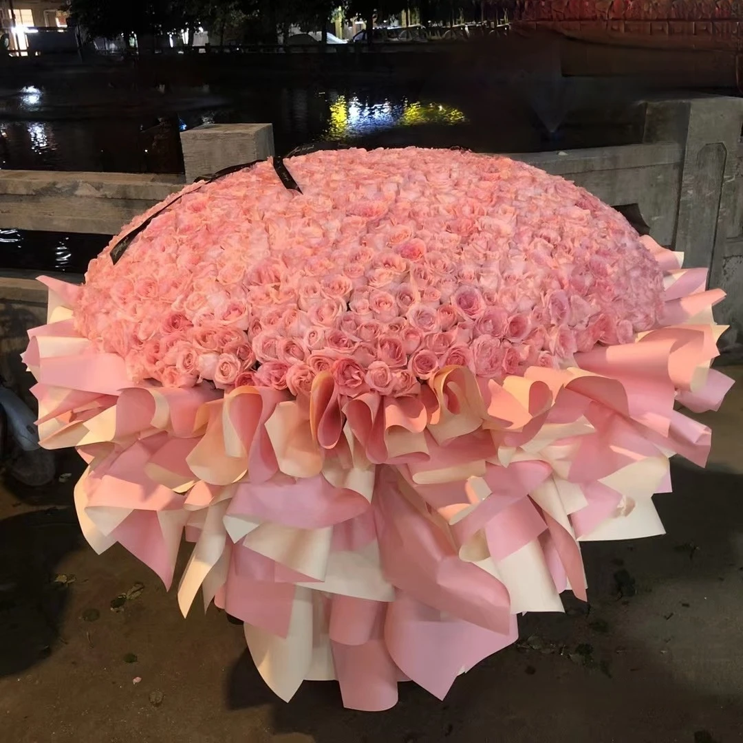 999枝粉玫瑰大花束