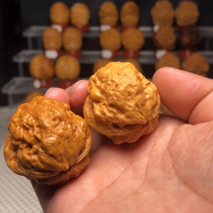 文玩核桃把件4玉龙小金蟾