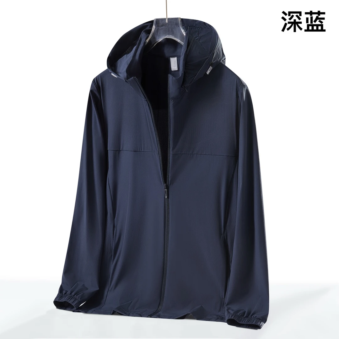 【冰冰一号店】6605男款冰感四面弹防晒外套带帽