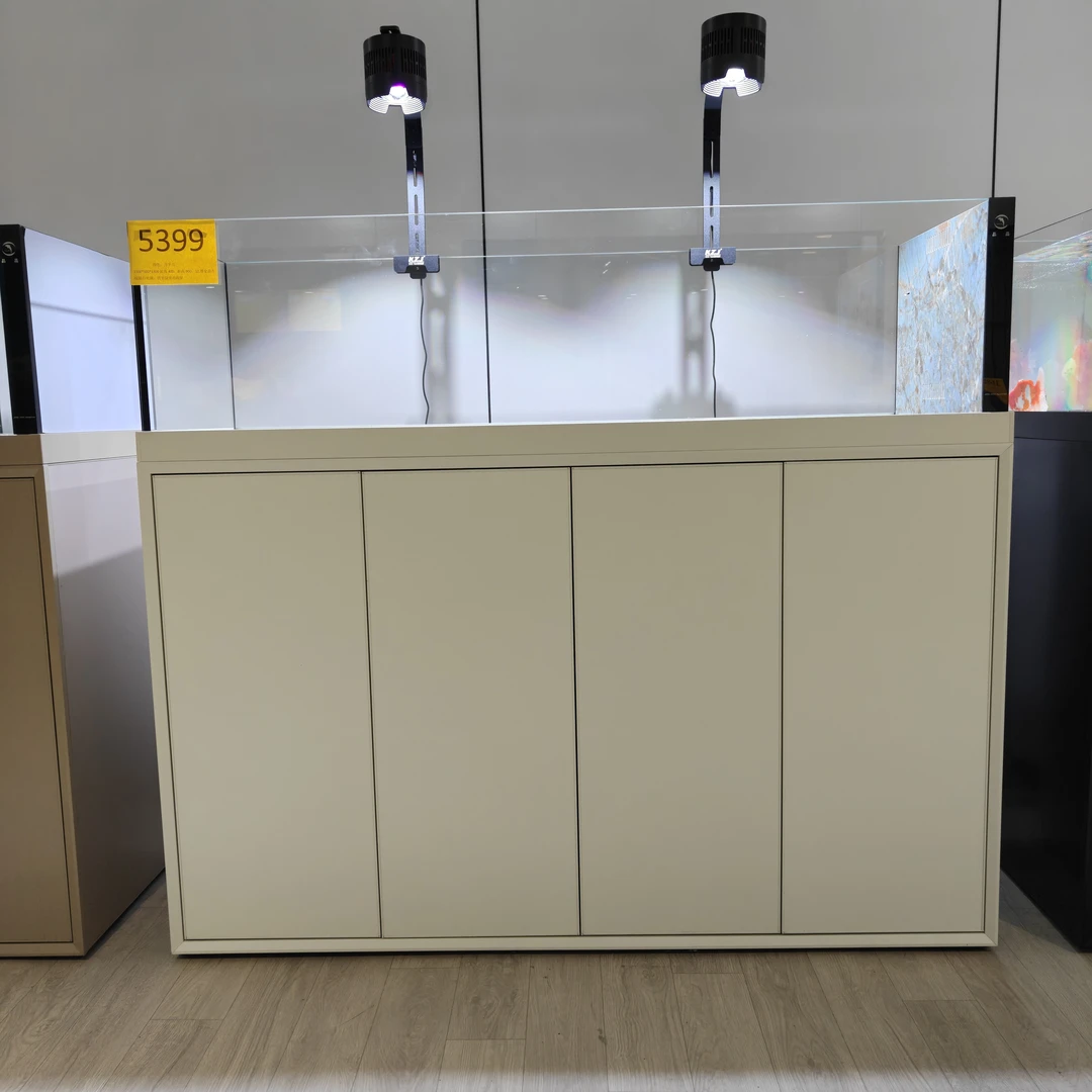 晶晶超白极窄溢流鱼缸，1500*500*1300缸高400柜高900