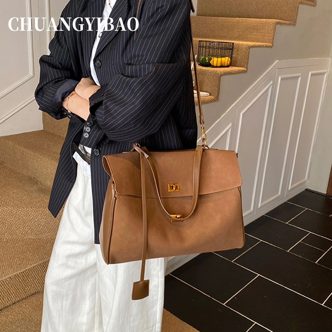 秋冬大容量通勤包包女式2025新款麂皮绒高级感时尚手提斜挎托特包