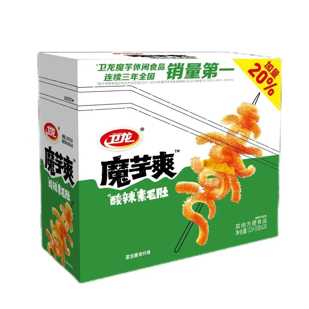 卫龙魔芋爽酸辣素毛肚 加量20% 1盒/2盒
