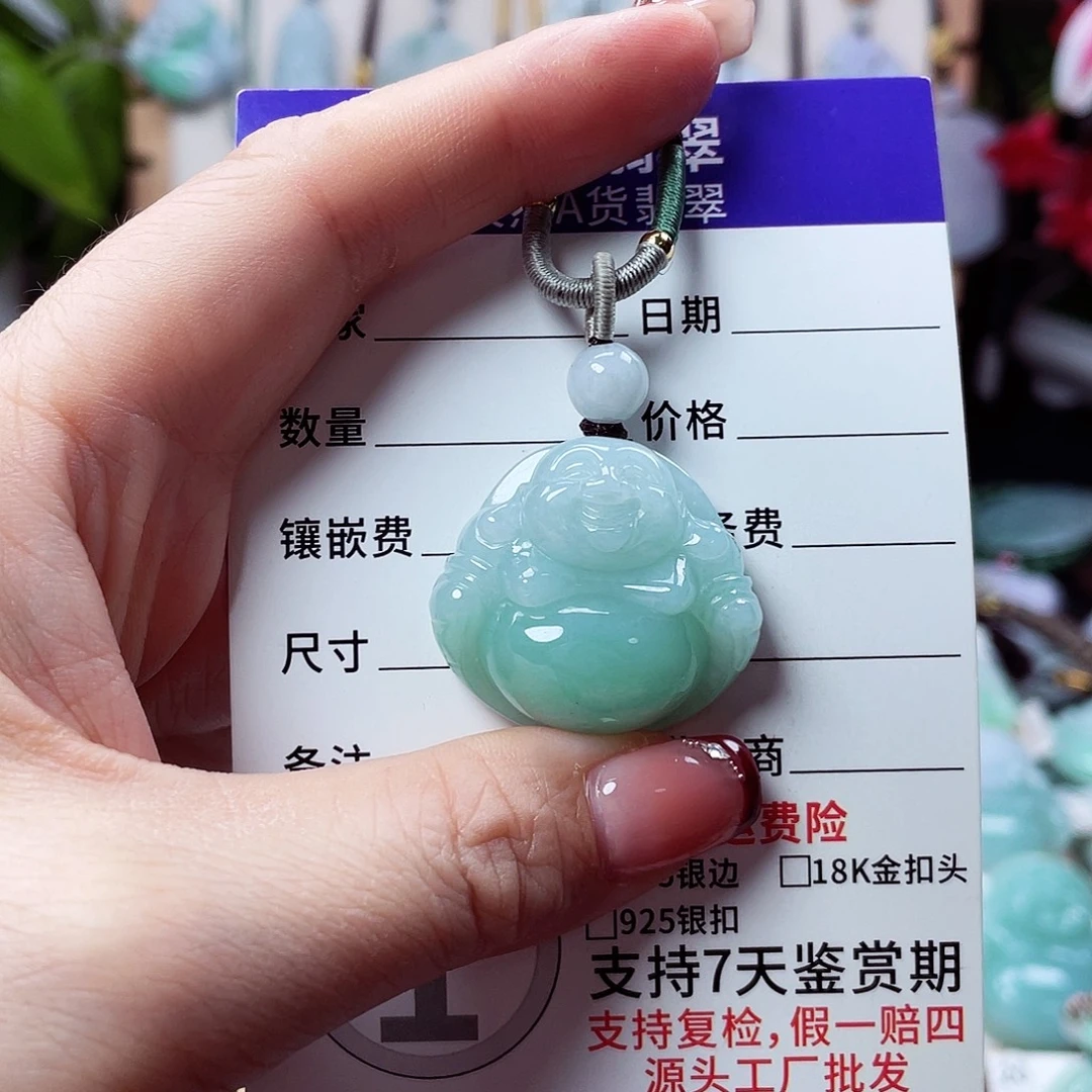 翡翠未镶嵌颈饰佛公39