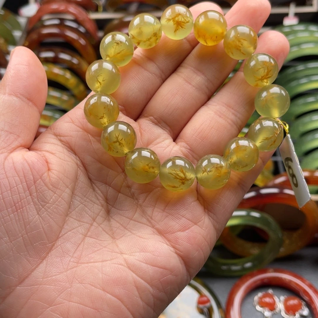 未镶嵌蛇纹石玉手链