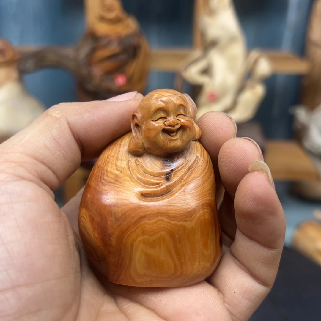 木开**哥崖柏木摆件手把件