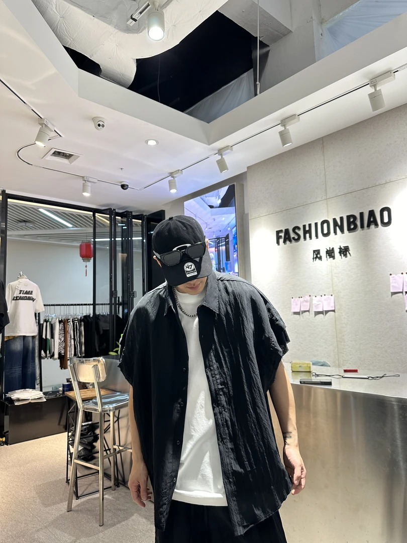 小众个性顺滑翻领衬衫