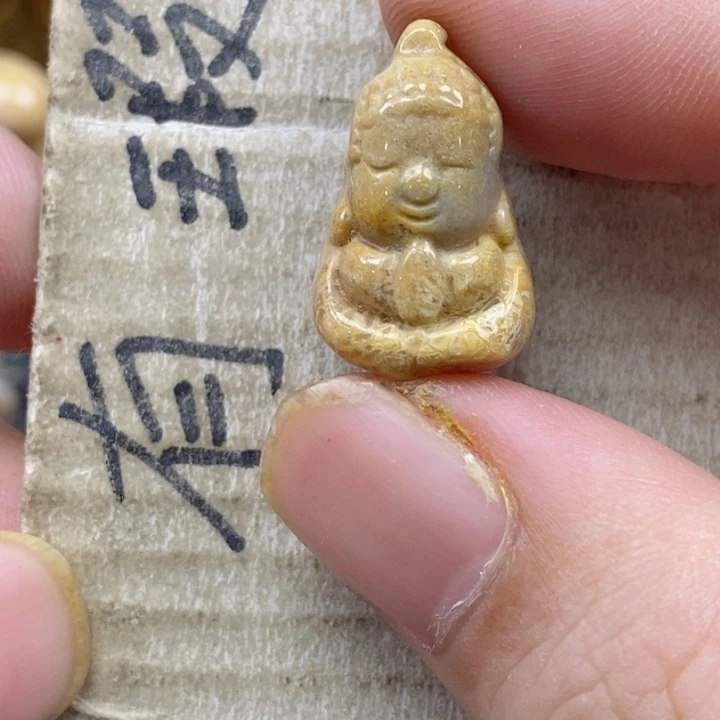 颈饰未镶嵌硅化珊瑚（珊瑚玉）独**?小
