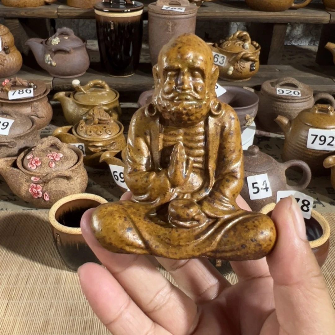 缸达摩原谷烧高温粗瓷