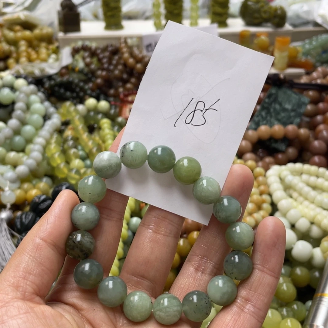 蛇纹石玉手链合金