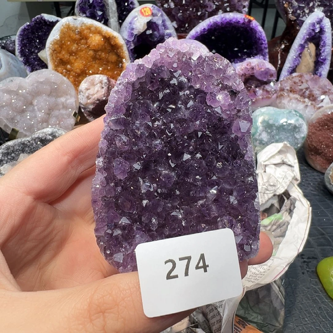 珠宝半成品紫晶未镶嵌