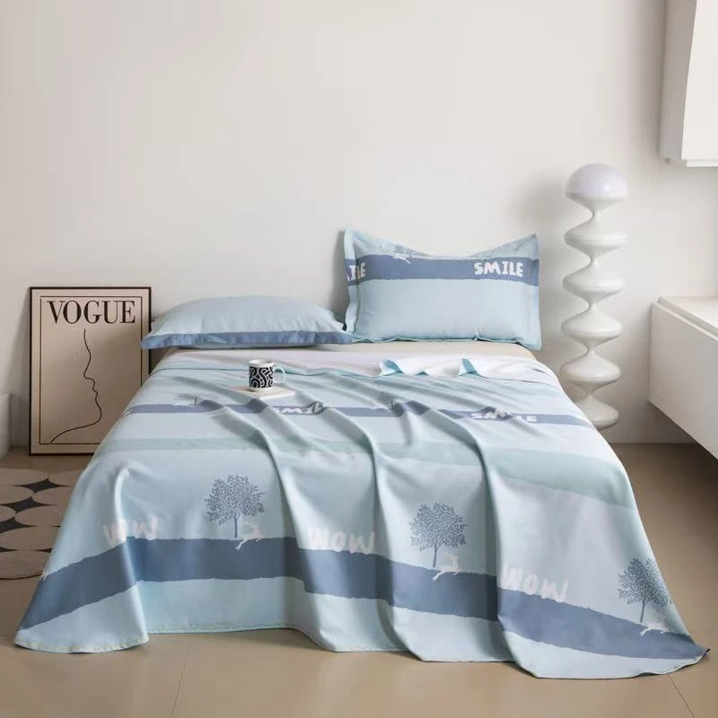 特厚正品棉小竹布料怡然-蓝3米