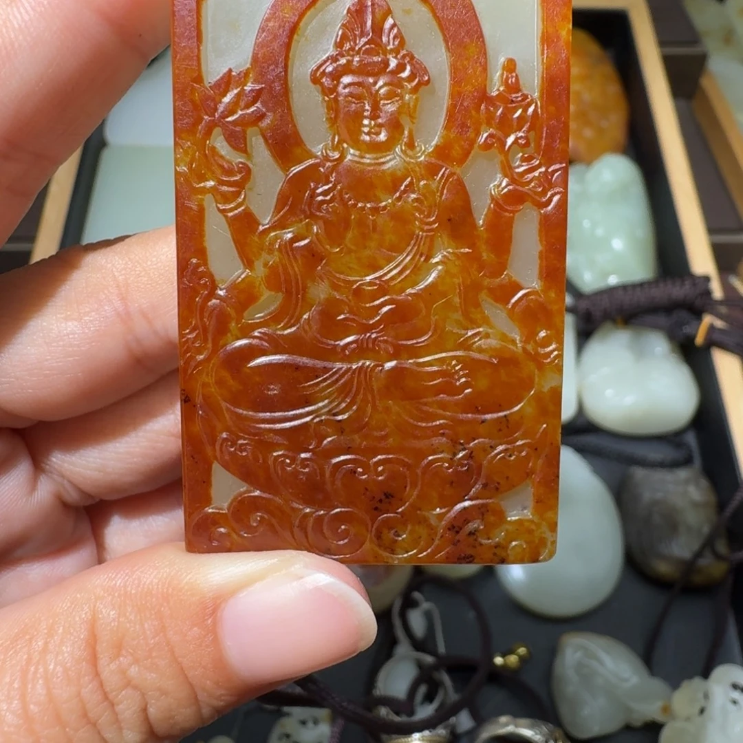 和田玉未镶嵌吊坠(不含链)