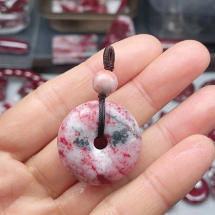 天然辰砂原石原切