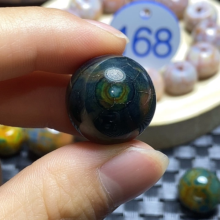 岚***花玛瑙/玉髓未镶嵌颈饰