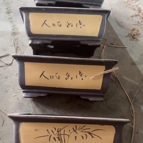 紫砂花盆     100-4。