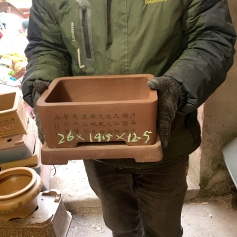 紫砂花盆手工制作