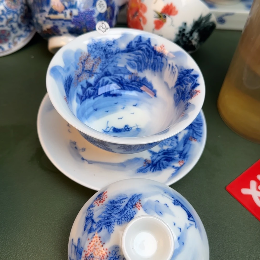 彦祖纯手工手绘茶具132