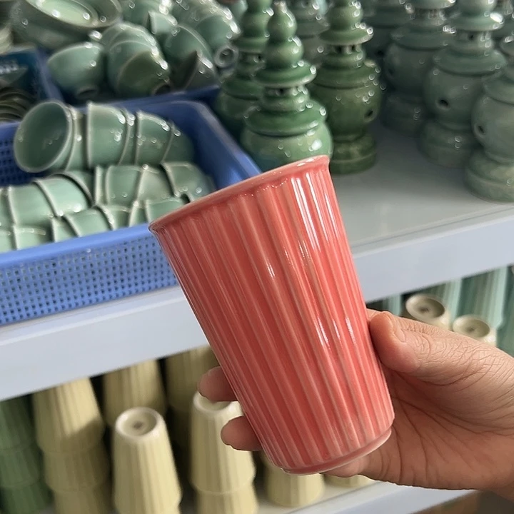 龙泉云间青瓷小米茶器