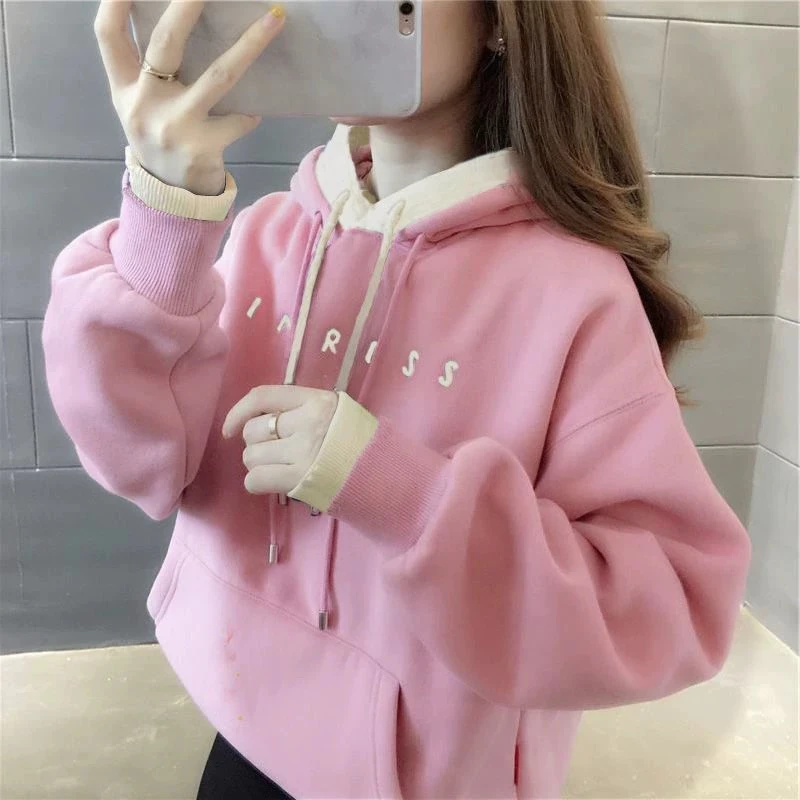 0983#新款女装时尚加绒卫衣