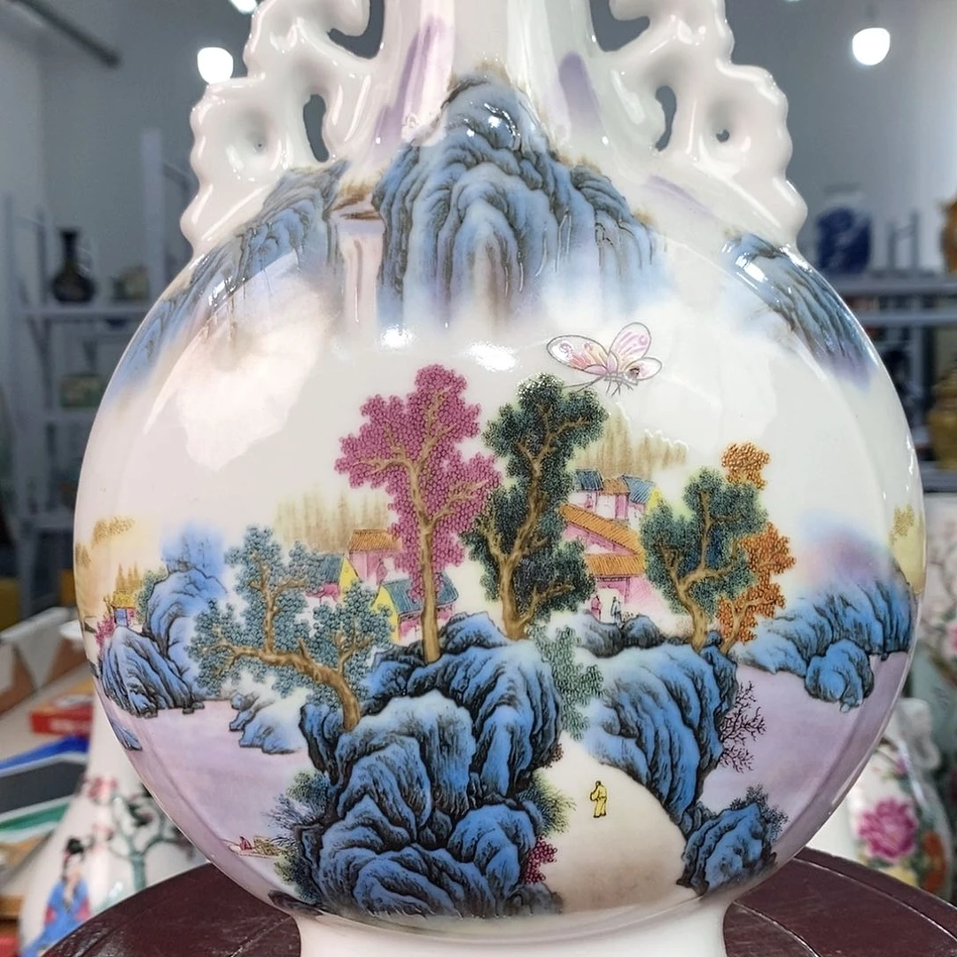 摆件景德镇陶瓷花瓶摆件