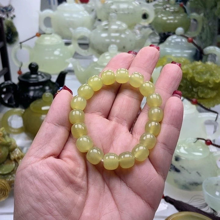 蛇纹石玉手链未镶嵌