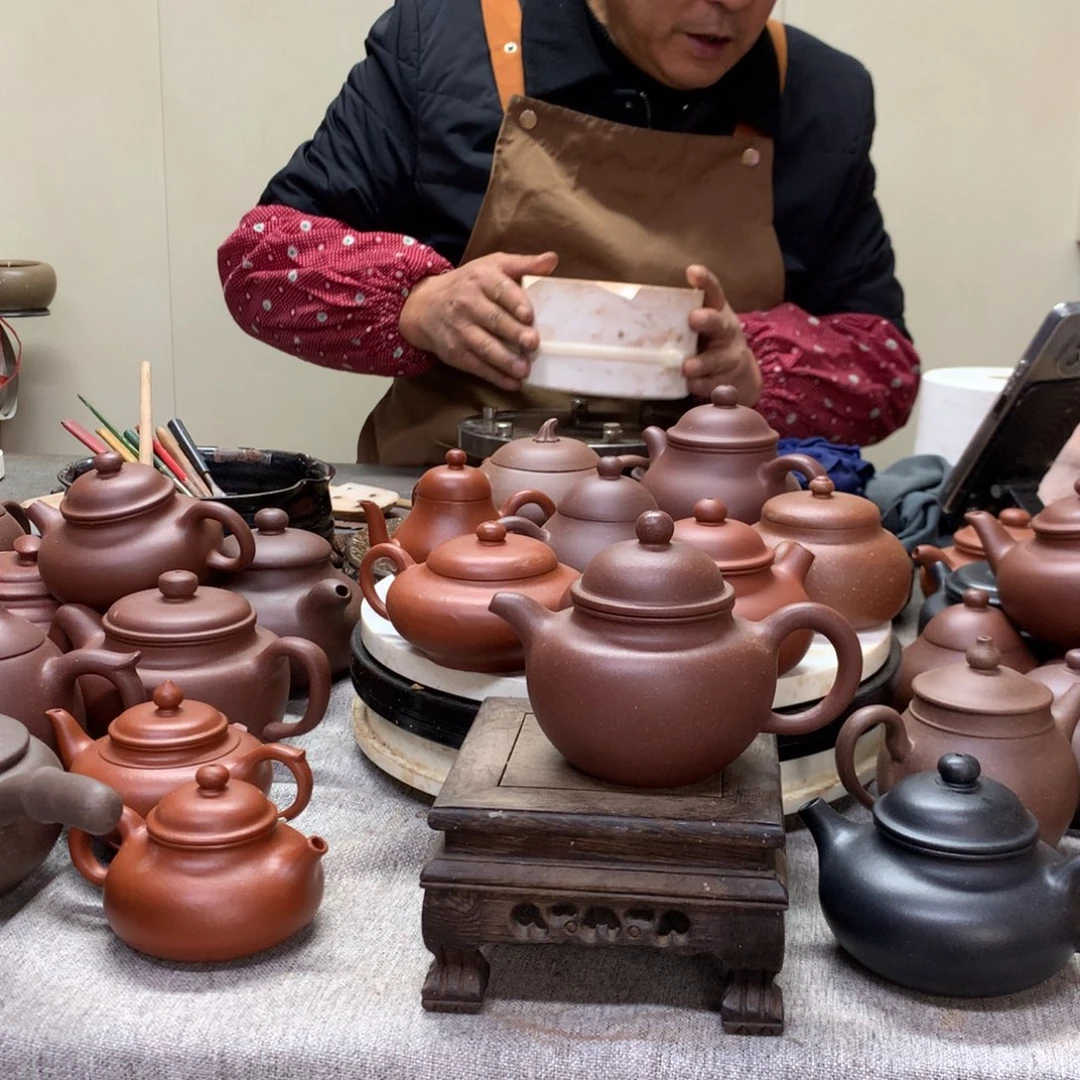 茶壶紫泥小掇球170 C半手工制作