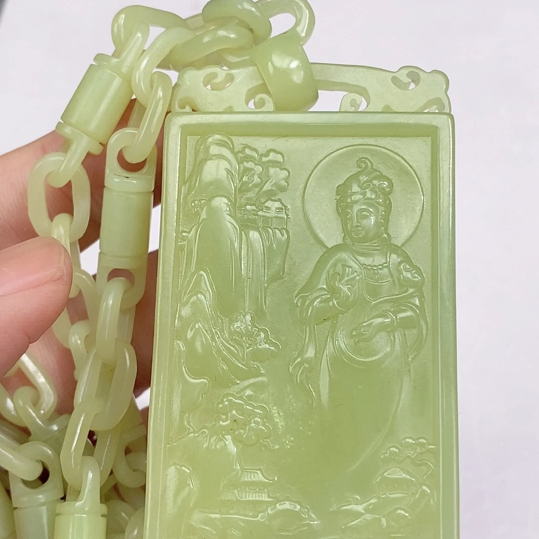 和田玉未镶嵌颈饰