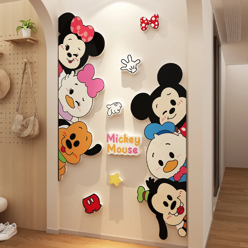 电视机背景装饰品画两边客厅大白墙2025年新款适合的入户挂件米奇