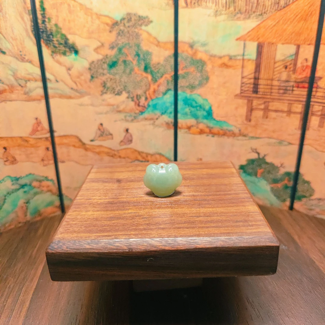 N和田玉平安锁吊坠3835