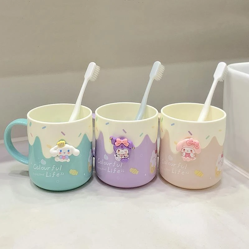 可爱刷牙杯卡通洗漱杯男女孩一对创意牙杯漱口杯子家用儿童