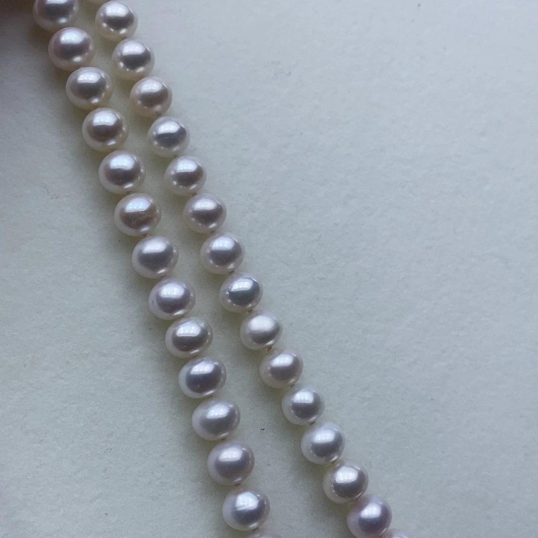 淡水珍珠颈饰银S925镶嵌➕8.9极光炫彩