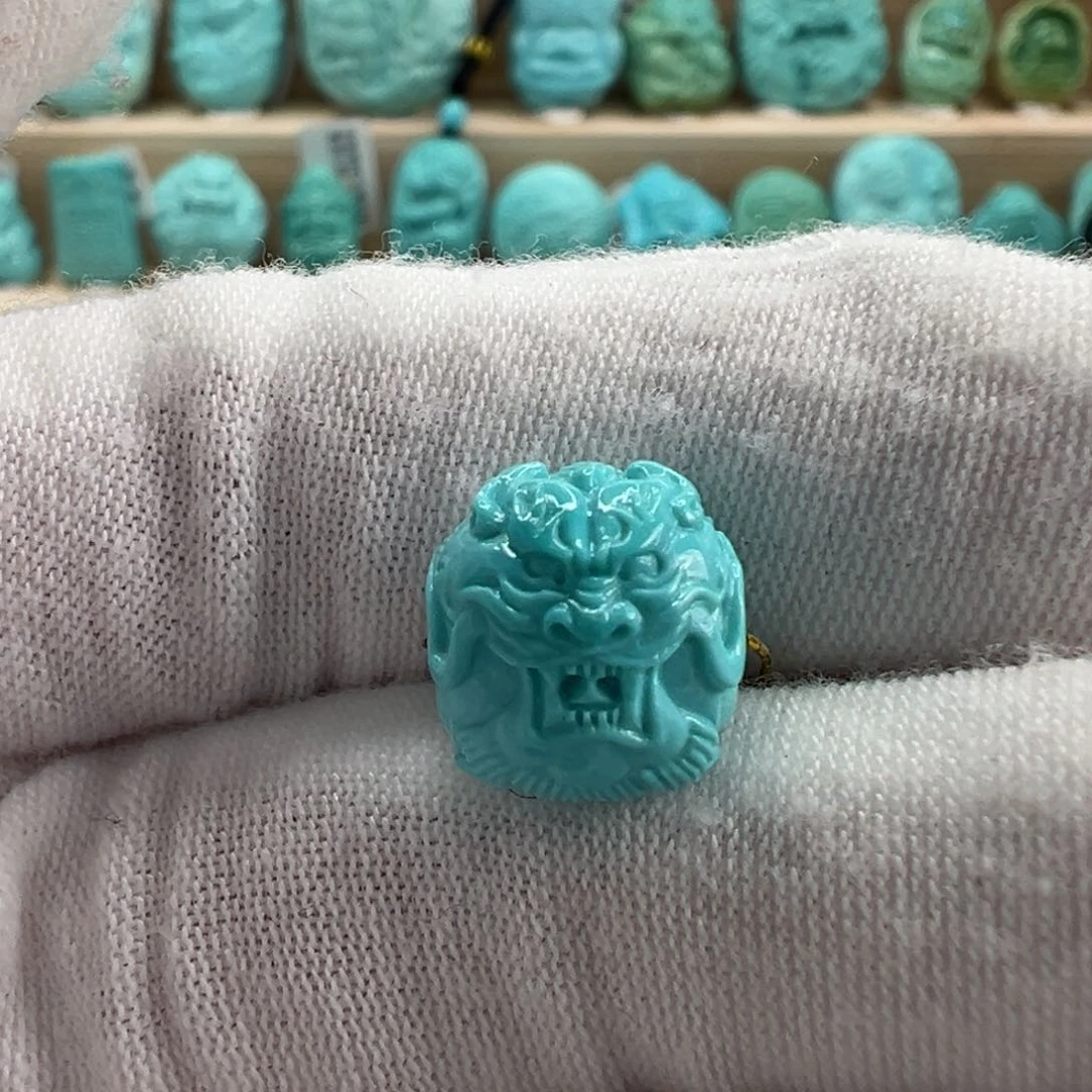 未镶嵌绿松石龙珠 11.4x10.6mm