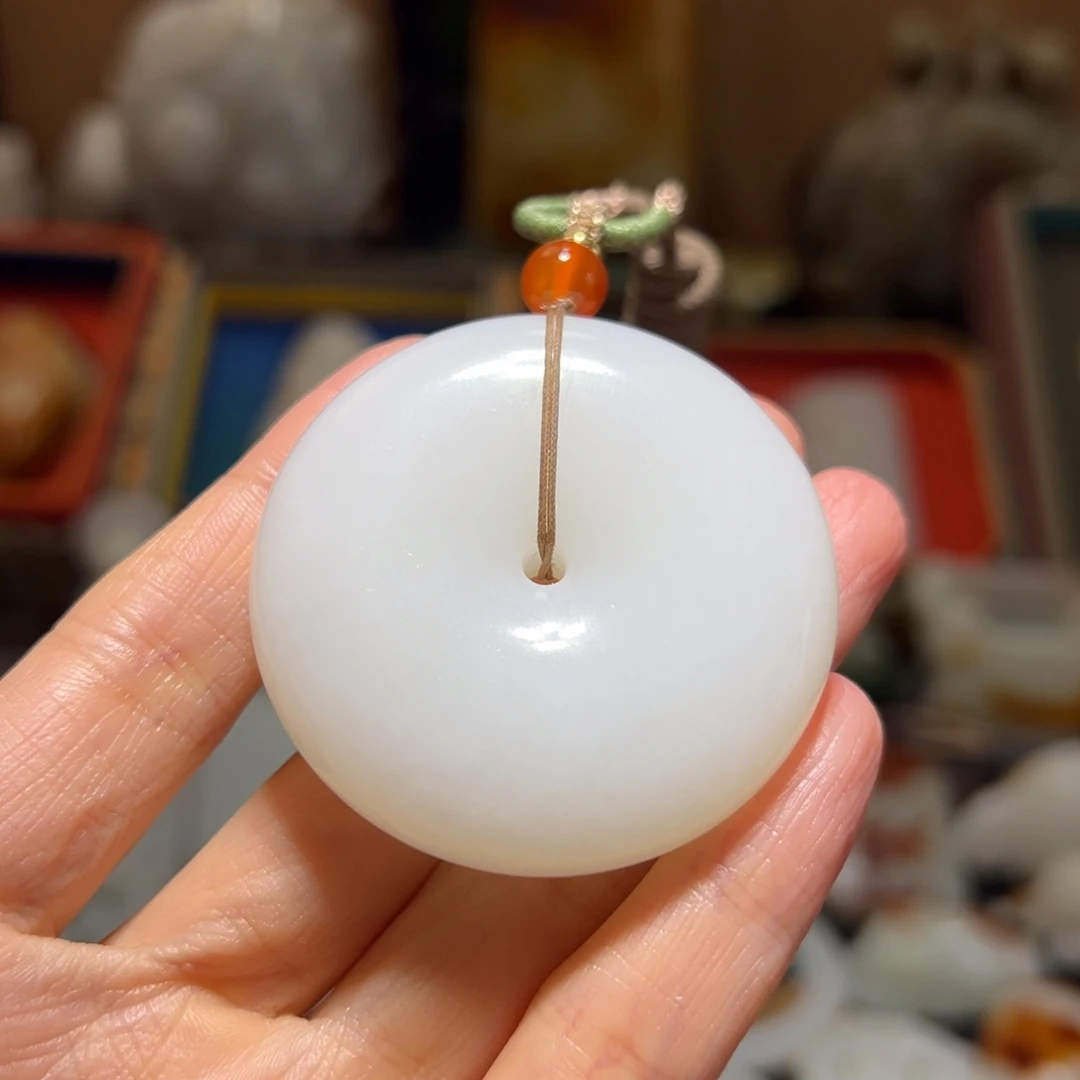 和田玉未镶嵌挂件j***n