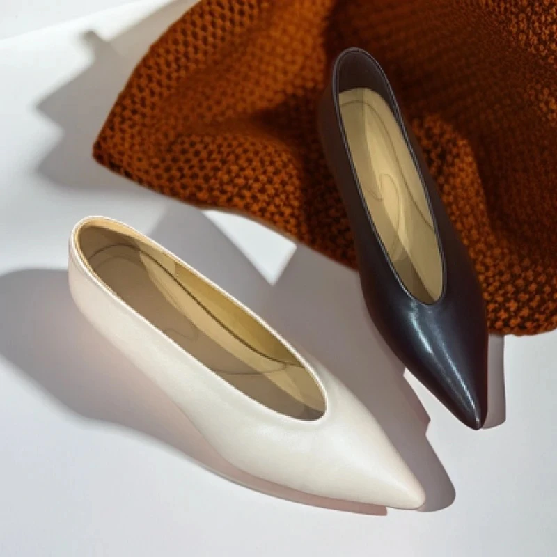 2025春夏季尖头低跟奶奶鞋9213