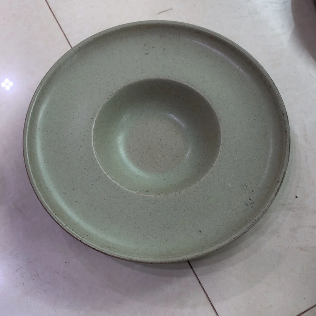 陶景德镇粗陶复古盘碗微瑕