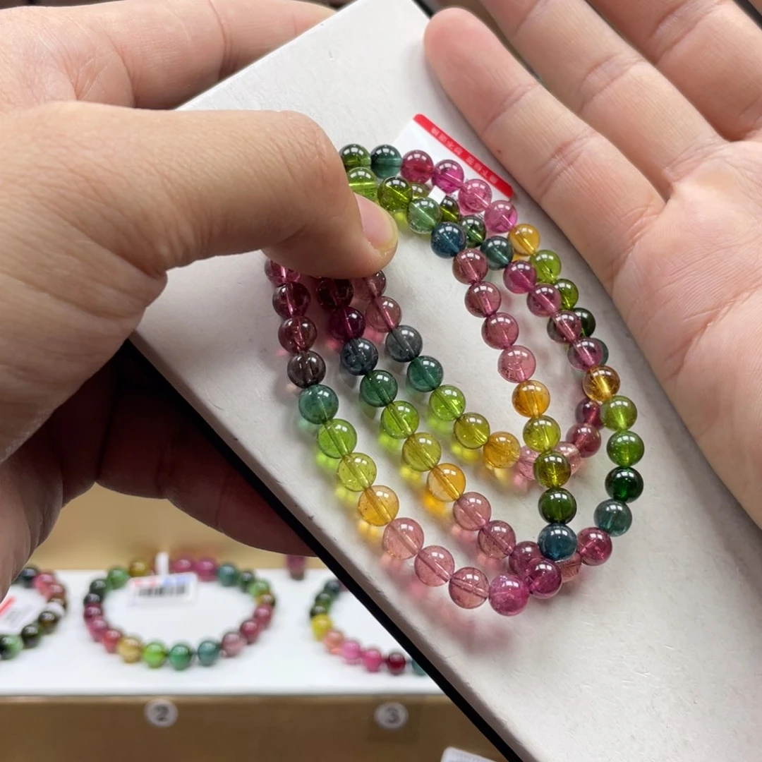 碧玺手串未镶嵌6.5mmm.mmmmmmmmm