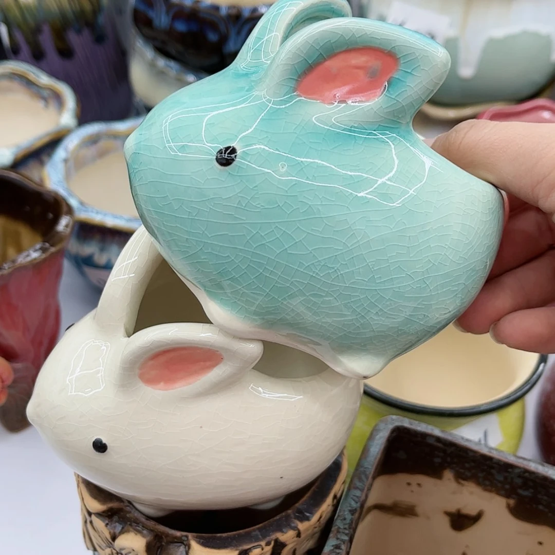 【闪购商品】陶瓷多肉绿植陶瓷花盆